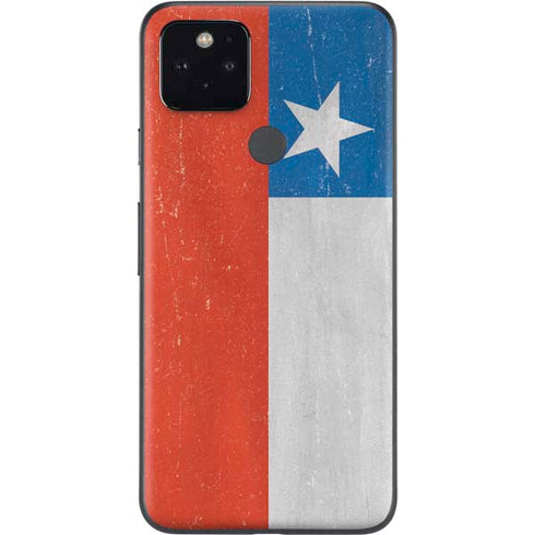 Chile Flag Distressed Google Pixel 5 Skin